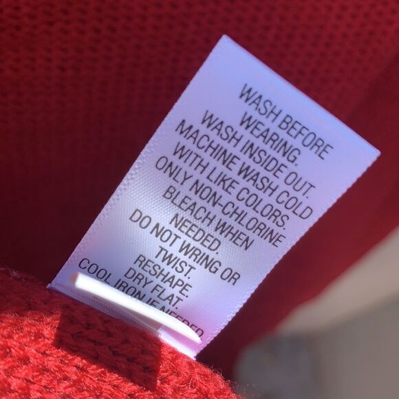 Croft & Barrow Women XL Cable Yolk Pullover Sweater  Holiday Delicious Apple Red - Picture 8 of 13